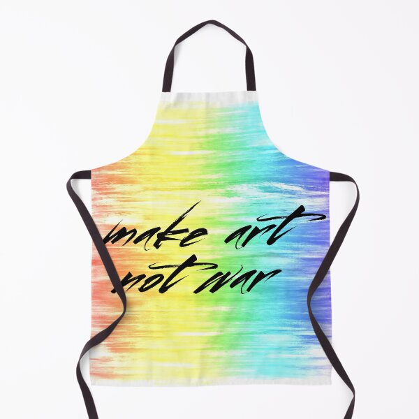 Item preview, Make Art Not War rainbow paint designed and sold by annaguerrawords.