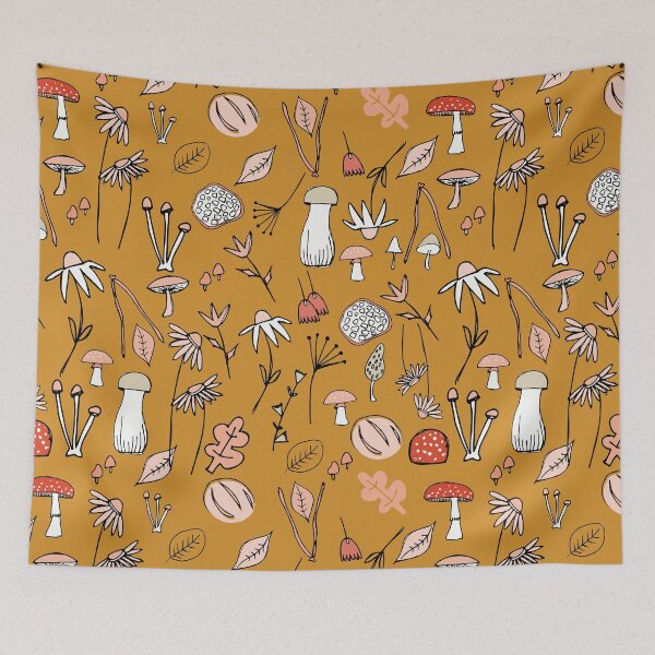 Item preview, Autumn Botanical Mustard designed and sold by susycosta.
