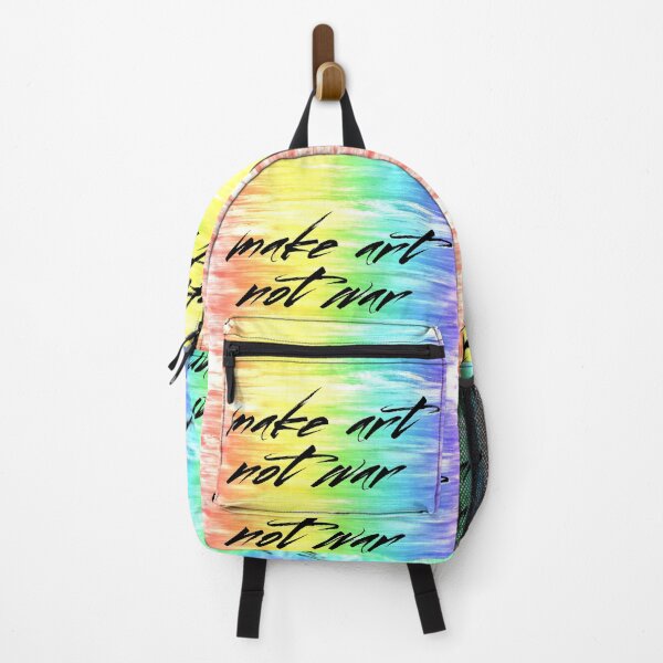 Item preview, Make Art Not War rainbow paint designed and sold by annaguerrawords.