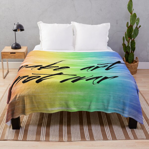Item preview, Make Art Not War rainbow paint designed and sold by annaguerrawords.