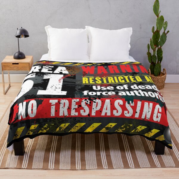 Item preview, Area 51 Warning Restricted Area No Trespassing designed and sold by RIGHTCHUS.