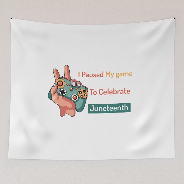 Item preview,  I Paused My game To Celebrate Juneteenth  | Juneteenth Gamer designed and sold by SaadEtta.
