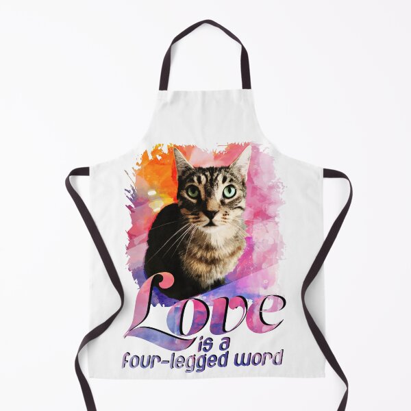 Item preview, Love is a four-legged word Smart Cat Design designed and sold by brunsch-print.