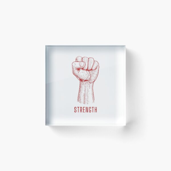 Item preview, Strength - Resist Fist designed and sold by Never Too Much Stuff.
