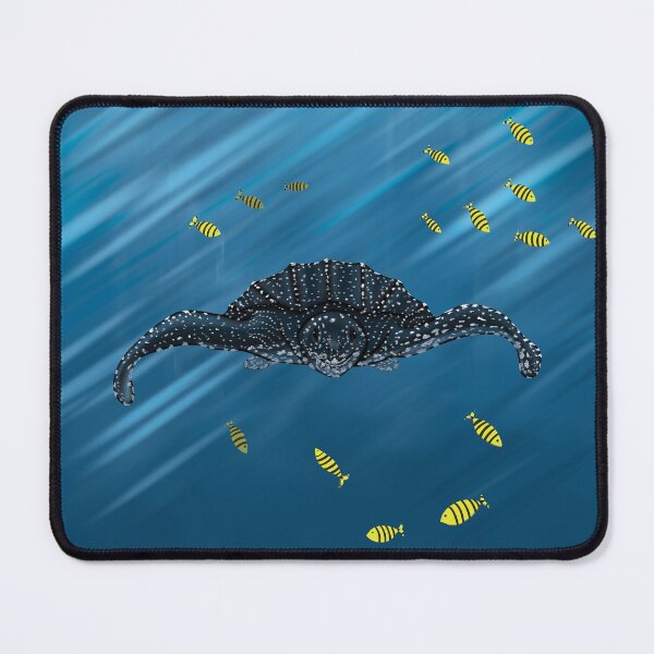 Item preview, Leatherback turtle swimming with fishes designed and sold by Brushes with Nature.