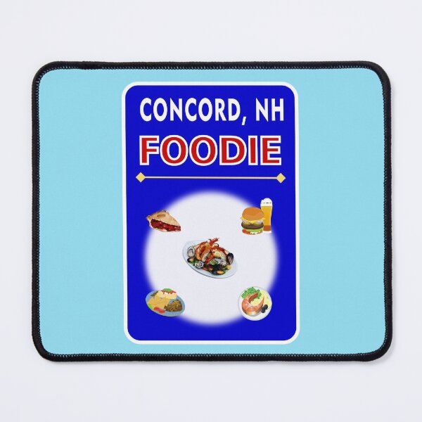 Item preview, Concord, New Hampshire  - Foodie - Ocean Blue Background designed and sold by ThisNThatImages.