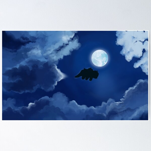 Vista previa del artículo con la obra «Appa en las nubes (noche)», diseñado y vendido por hmatt1003.
