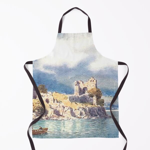 Artikelvorschau, Vintage Illustration von Urquhart Castle am Loch Ness entworfen und verkauft von yourscotland.