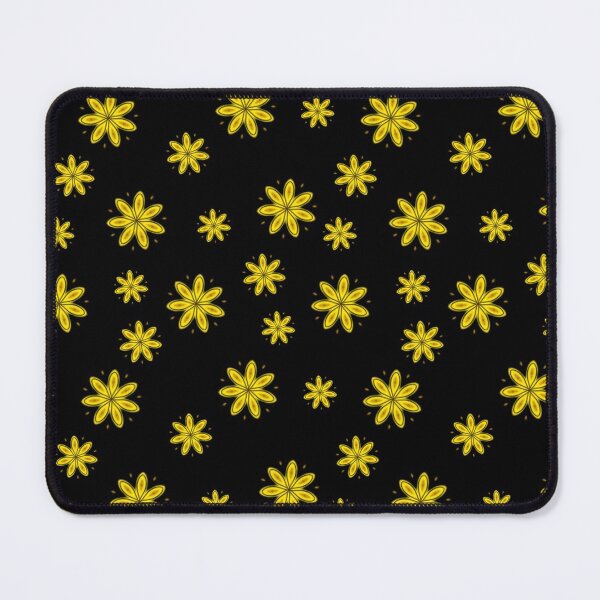 Item preview, Golden floral pattern on a black background designed and sold by alfaouzi.