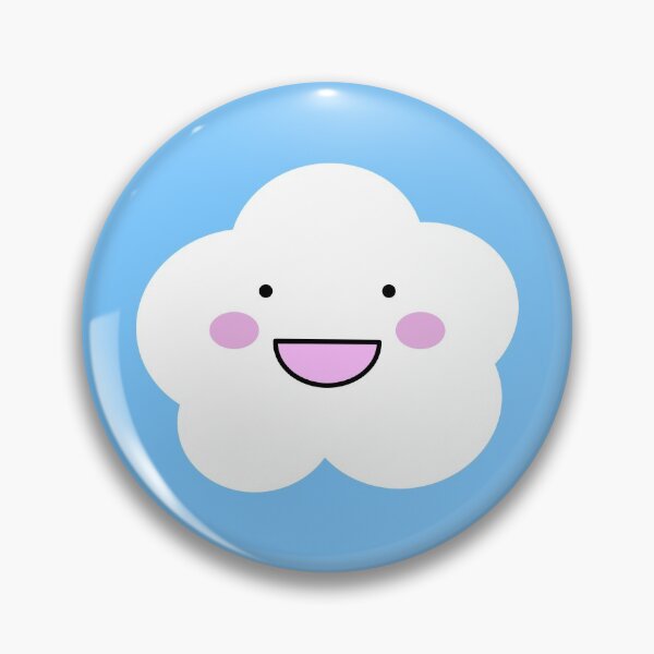 Item preview, Kawaii Style Cute Happy Smiling Little Cloud Cartoon Illustration  designed and sold by wenjunior.