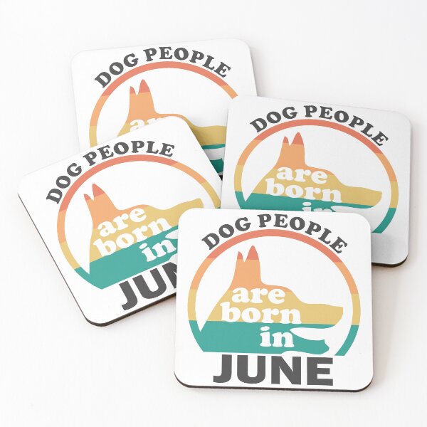 Item preview, Dog people are born in June (black version) designed and sold by Diversity-illus.