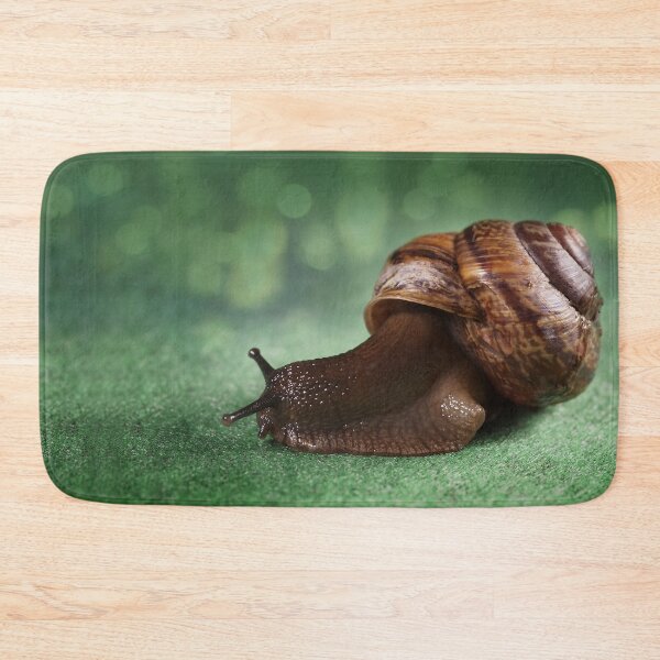 Item preview, Garden snail on a green leaf designed and sold by bonidog.