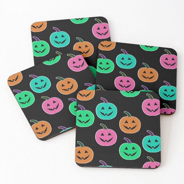 Item preview, Colorful Pumpkin Heads Traditional Jack O Lantern Sticker Pack designed and sold by that5280lady.