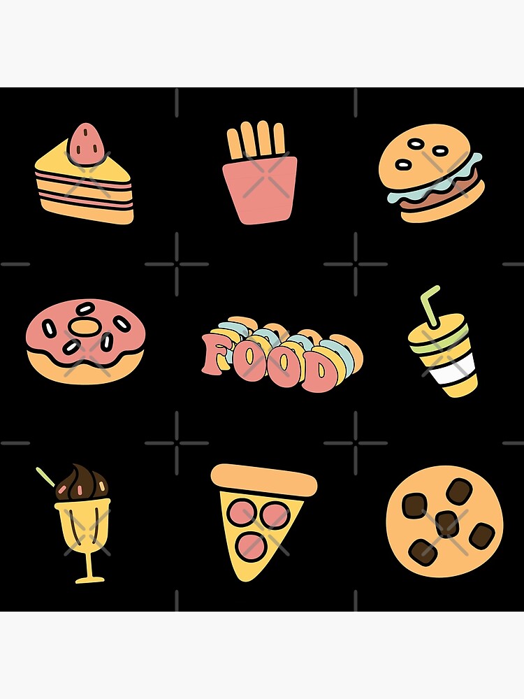 Junk Food Doodle Pack / Cute Junk Food / Junk Food doodle / Doodle's / Funny  Junk Food Sticker
