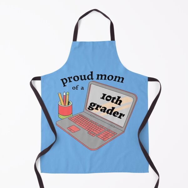 Item preview, proud mom of a 10th grader, cute laptop graphic designed and sold by Jessi-Sketches.