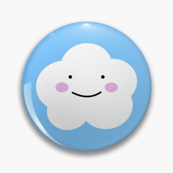 Item preview, Kawaii Style Cute Happy Smiling Little Cloud Cartoon Illustration  designed and sold by wenjunior.