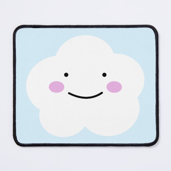 Item preview, Kawaii Style Cute Happy Smiling Little Cloud Cartoon Illustration  designed and sold by wenjunior.
