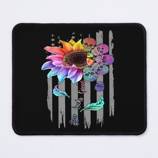 Item preview, Zero Lucks Given-funny Sunflower skull design-back design designed and sold by BRtisticDesigns.