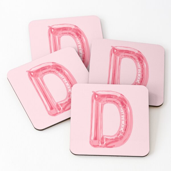 Item preview, pink foil “D” balloon designed and sold by holla-.