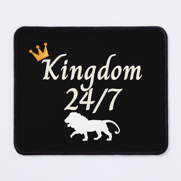 Item preview, Kingdom 24/7 with Lion (White words) designed and sold by DaughterofYah.