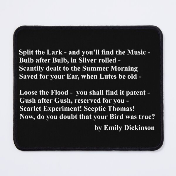 Item preview, Emily Dickinson Fan Poetry Reader Gift Poem Writer designed and sold by Creekman Designs.