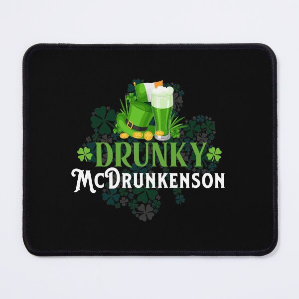Item preview, St. Patricks funny Drunky McDrunkenson gift idea for adults designed and sold by BRtisticDesigns.
