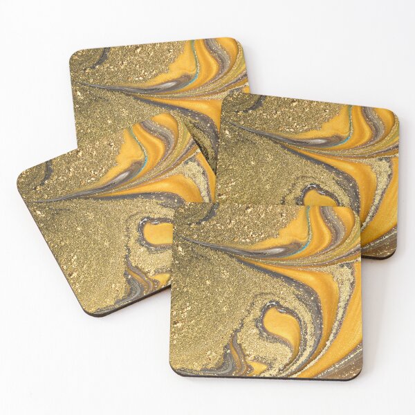 Artikelvorschau, Exklusives Design mit goldenem Marmormuster entworfen und verkauft von Piper-Deals.