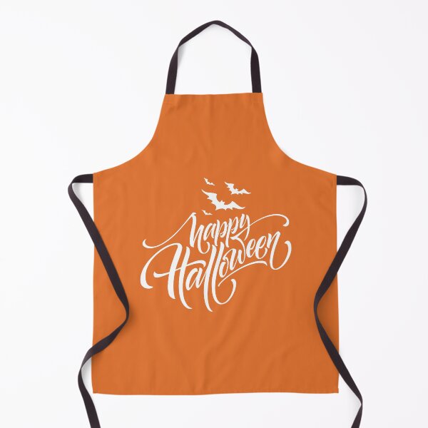 Item preview, Happy Halloween Script Style Hand Writing Text with Bats White designed and sold by WearWolfDesigns.