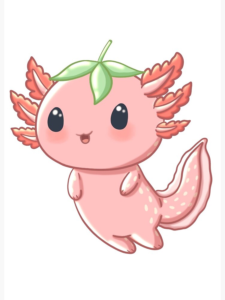 Custom Strawberry Axolotl 5” Strawberry Archie newest