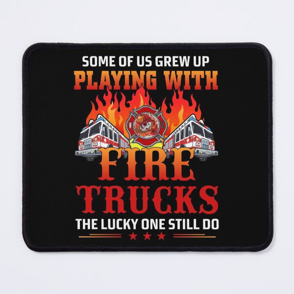 Item preview, Playing with Trucks-Firefighter gift idea for Engineers designed and sold by BRtisticDesigns.