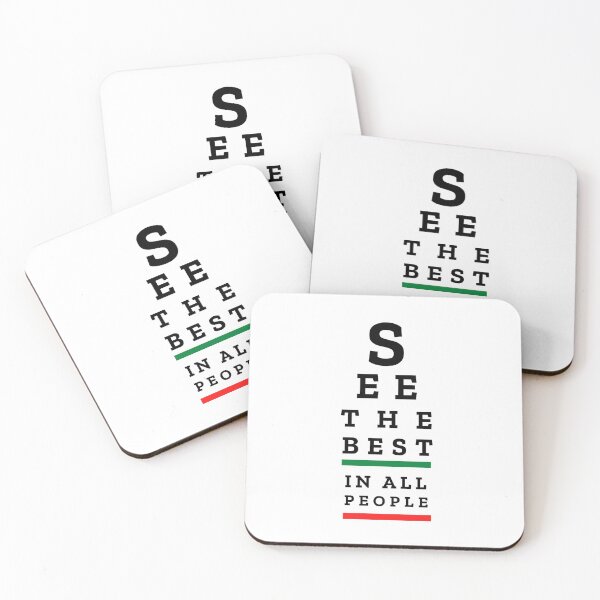 Item preview, EYE CHART - See the Best in All People - motivational art with message designed and sold by Art4Motivation.