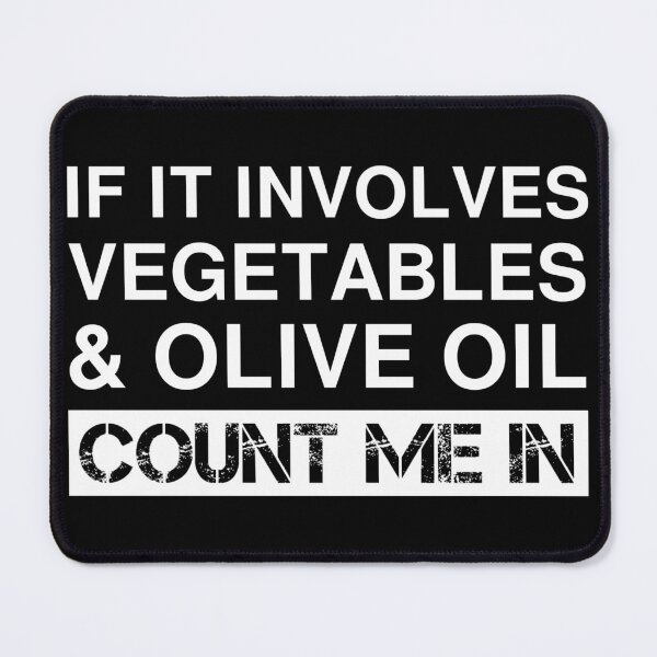 Item preview, Funny Vegetables And Olive Oil Healthy Food designed and sold by Creekman Designs.