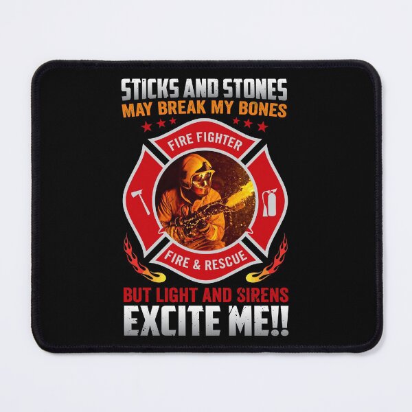 Item preview, Lights & Sirens Excite Me-funny gift idea for firefighters designed and sold by BRtisticDesigns.