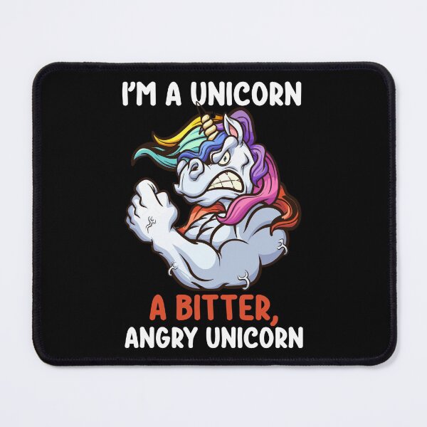 Item preview, Funny Angry Unicorn Gift for men designed and sold by BRtisticDesigns.