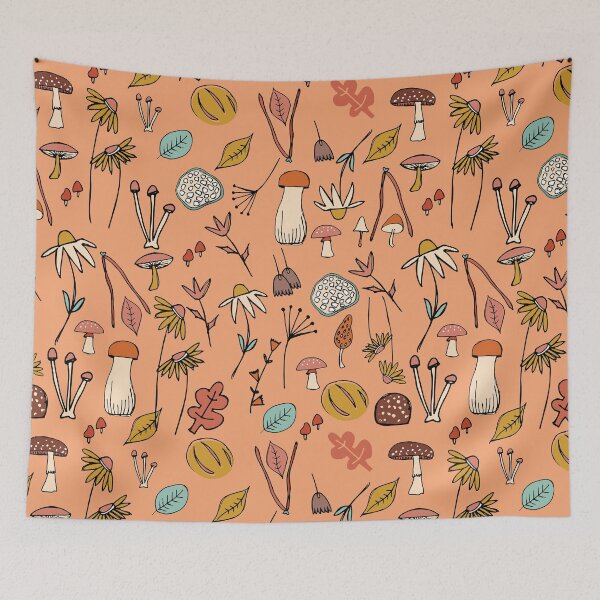 Item preview, Autumn Botanical Salmon designed and sold by susycosta.