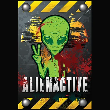 Artwork thumbnail, ALIENACTIVE WARNING SIGN by RIGHTCHUS