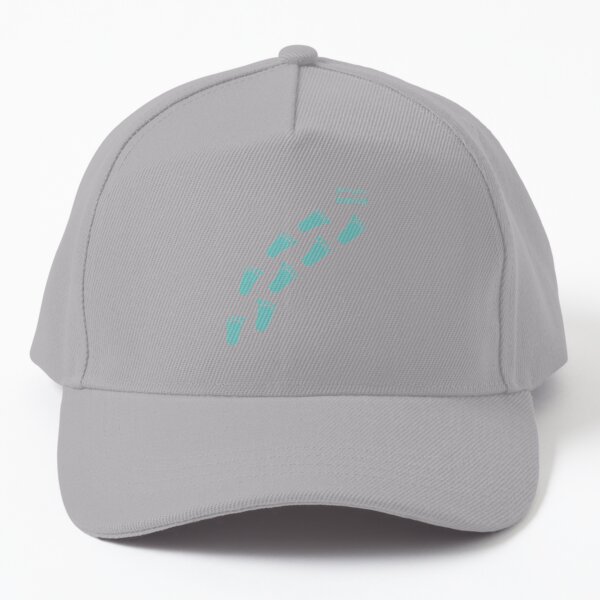 Footsteps - follow your dream - turquoise Baseball Cap
