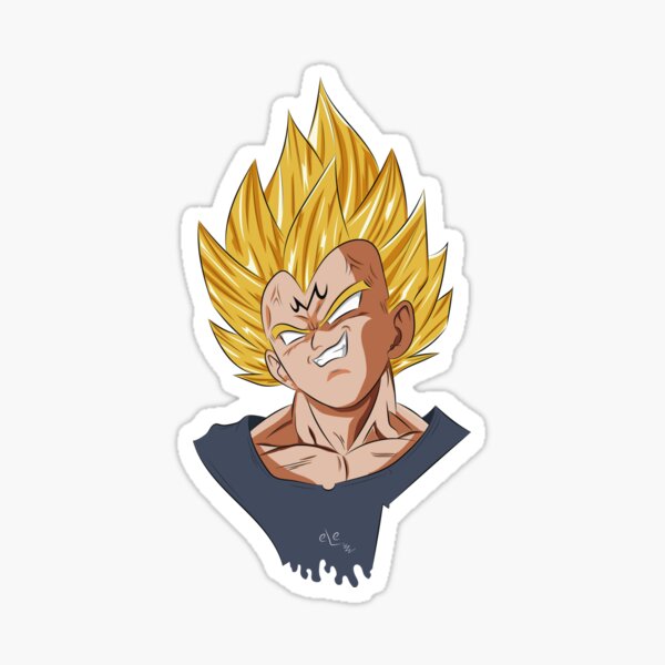 Item preview, Majin Vegeta Illustration designed and sold by eLedesign22.