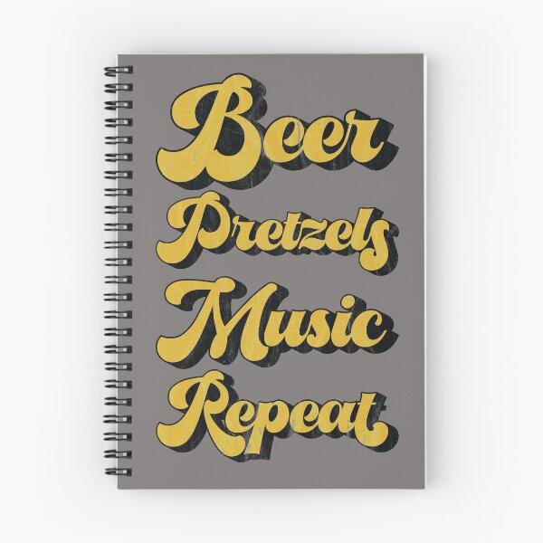 Item preview, Beer Pretzels Music Repeat designed and sold by Redbeardapparel.