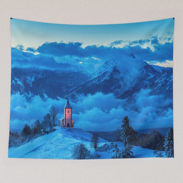 Item preview, perfect house in a cloudy mountain view designed and sold by DOKU_TEAM SHIRT.