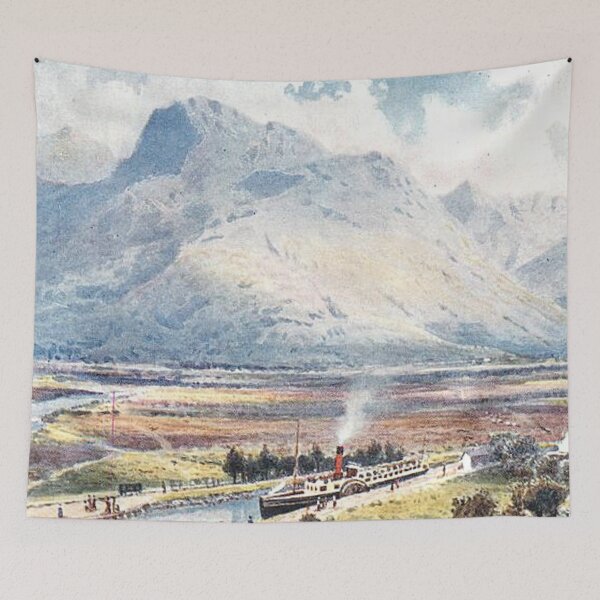 Item preview, Vintage Illustration of Ben Nevis from Banavie designed and sold by yourscotland.