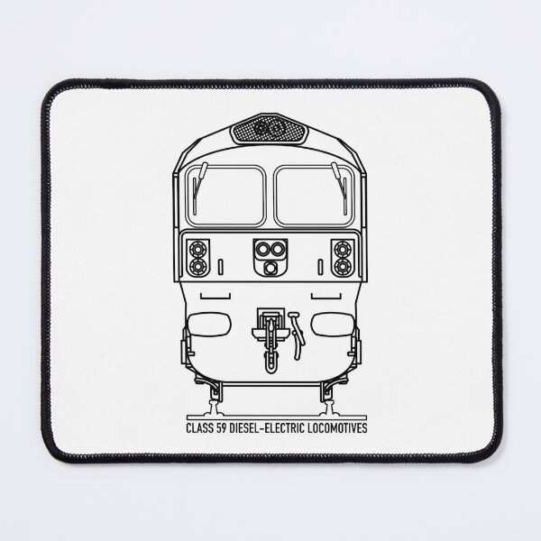 Item preview, Class 59 Diesel Locomotive Blueprint Diagram Gift designed and sold by Maljonic.