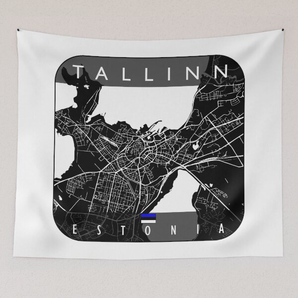 Item preview, TALLINN MAP ESTONIA designed and sold by hatimelhag.