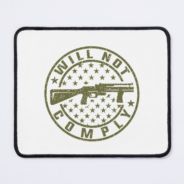 Item preview, Will Not Comply American Flag Gun Rights designed and sold by levdone.