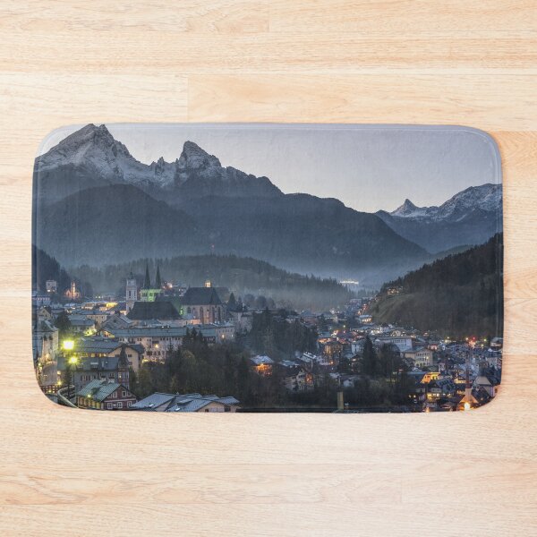 Item preview, Perfect View of a Village under snowy Mountains designed and sold by DOKU_TEAM SHIRT.
