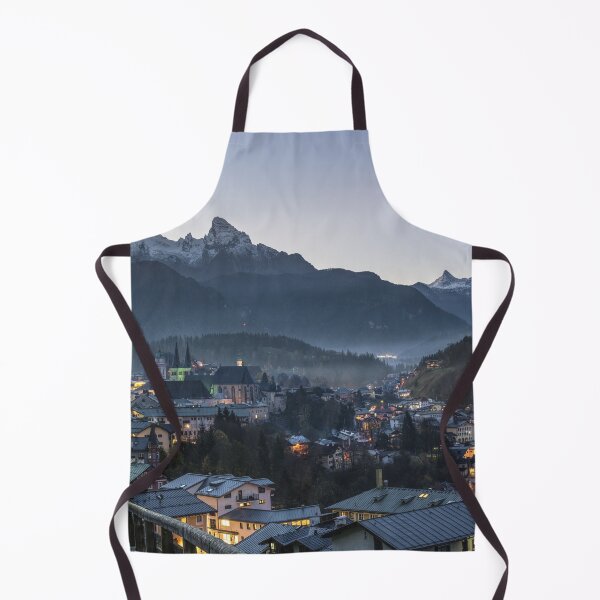Item preview, Perfect View of a Village under snowy Mountains designed and sold by DOKU_TEAM SHIRT.