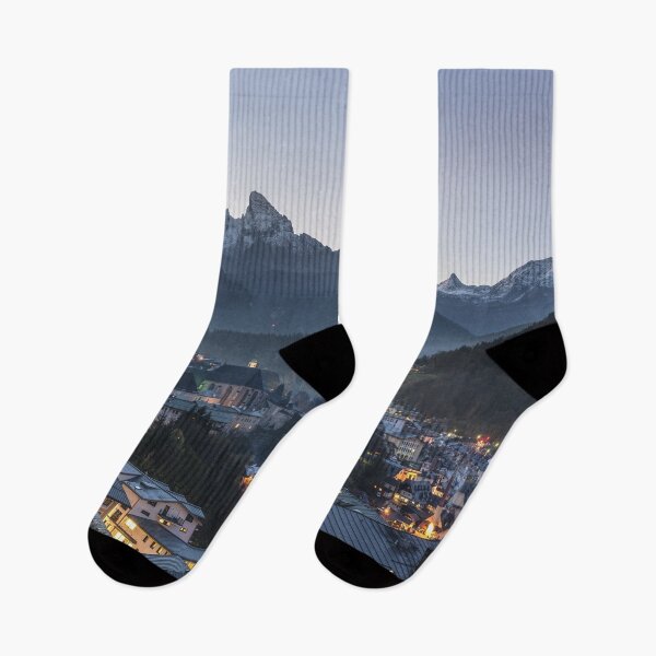 Item preview, Perfect View of a Village under snowy Mountains designed and sold by DOKU_TEAM SHIRT.