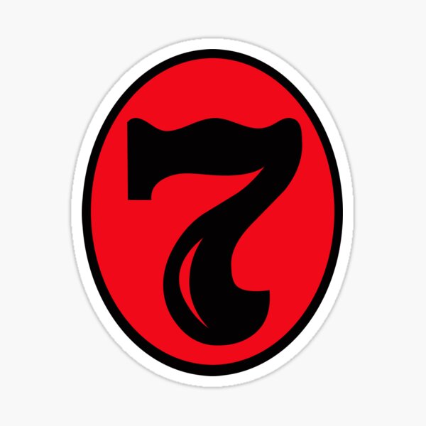 Old number 7 Sticker