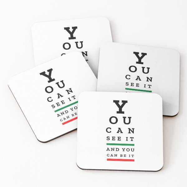 Item preview, EYE CHART - You Can See It and You Can Be It - motivational art with message designed and sold by Art4Motivation.