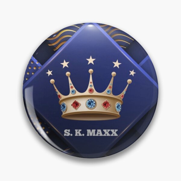 Item preview, Gold crown brand logo in golden pattern designed and sold by SKMAXX.